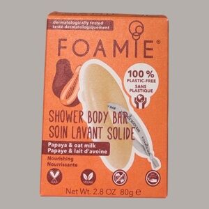 Papaya & Oat Milk Shower Body Bar - Orange​